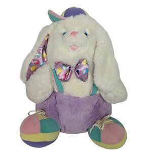 Vintage TB Trading Easter Bunny Hopalong Hopster Plush 16"